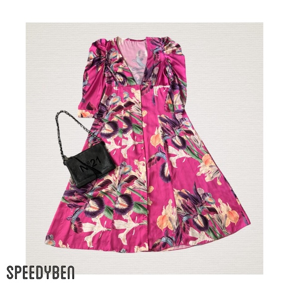 PatBO Pink Floral Dress - Picture 3 of 12